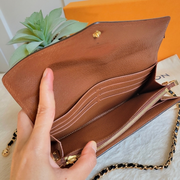 💕CLASSIC Louis Vuitton Sarah Wallet Monogram NEW MODEL - Picture 5 of 16